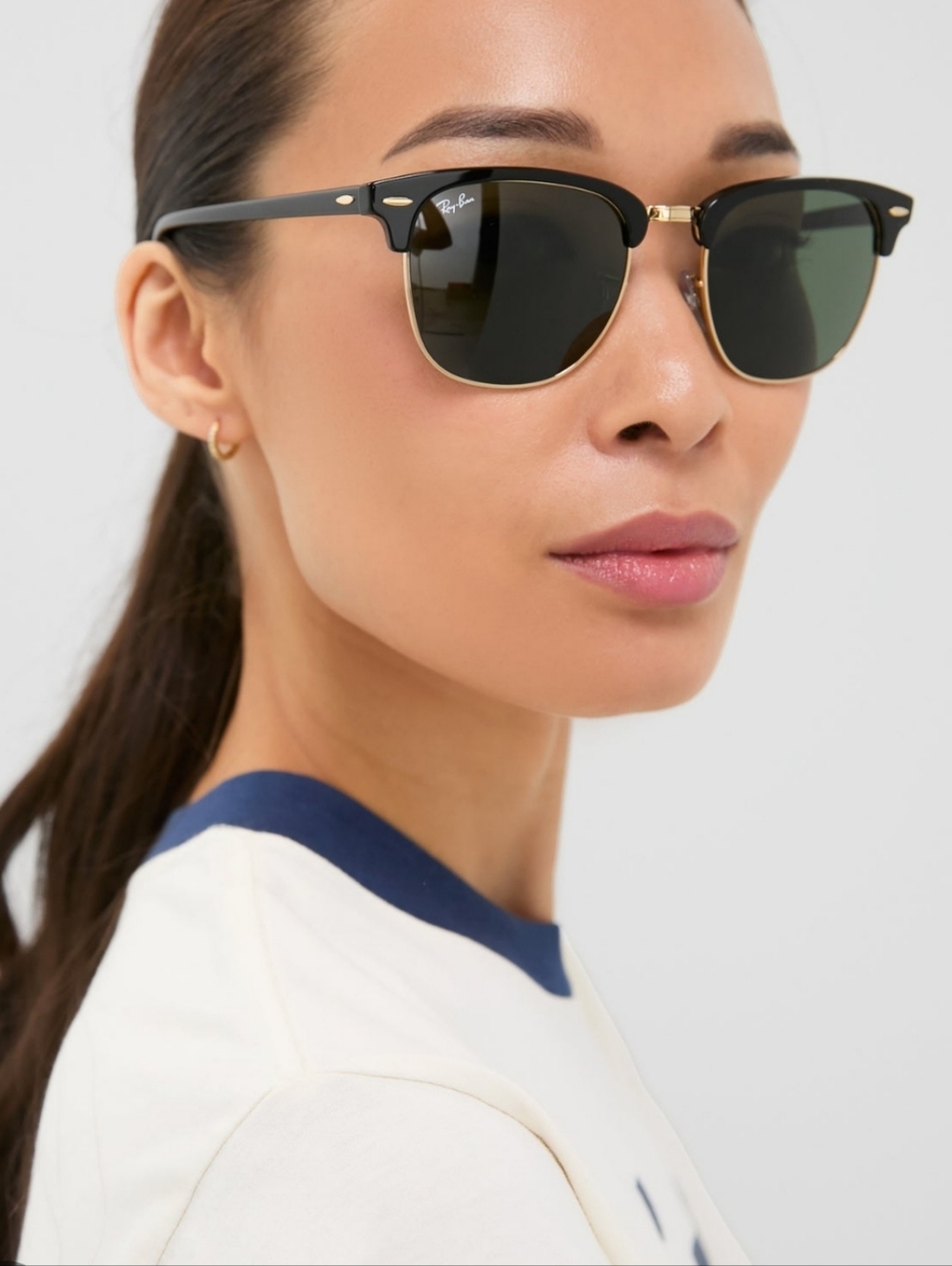 Ray-Ban Black Clubmaster Classic Sunglasses - Picture 3 of 10